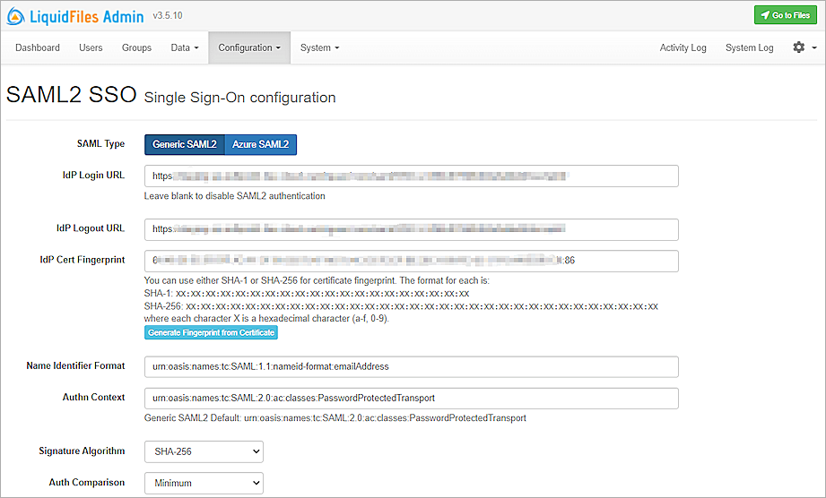 Liquidfiles Integration With Authpoint