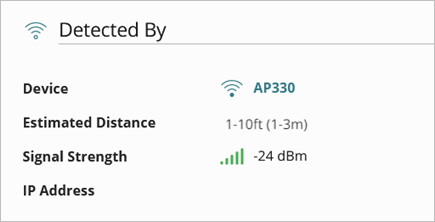 Screenshot of the Detected By section of the Incidient Details page in ThreatSync