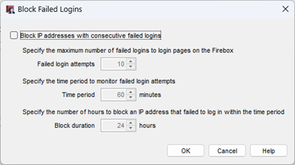 Screenshot of the failed authentication attempts UI