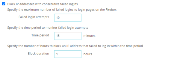 Screenshot of the failed authentication attempts UI