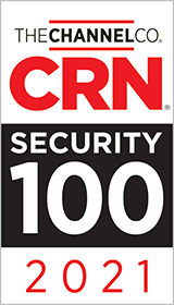 2021 CRN Security 100 award badge