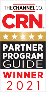 CRN Partner Program Guide Winner 2021 award badge