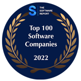 The Software Report Top 100 Software Company of 2022 Badge