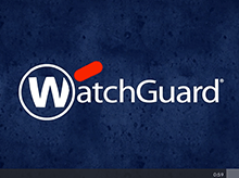 WatchGuard logo on blue background