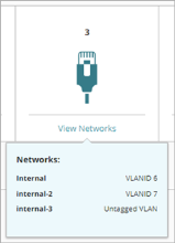 Screen shot of View Networks for an interface that handles both tagged and untagged VLAN traffic