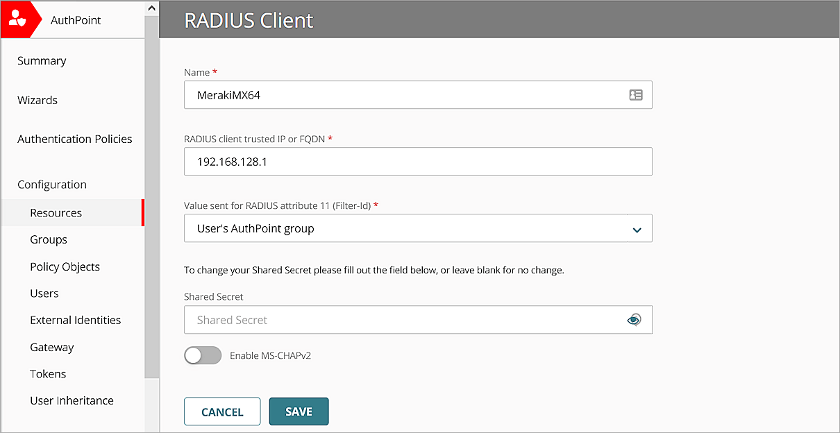 Cisco Meraki L2TP VPN Integration with AuthPoint