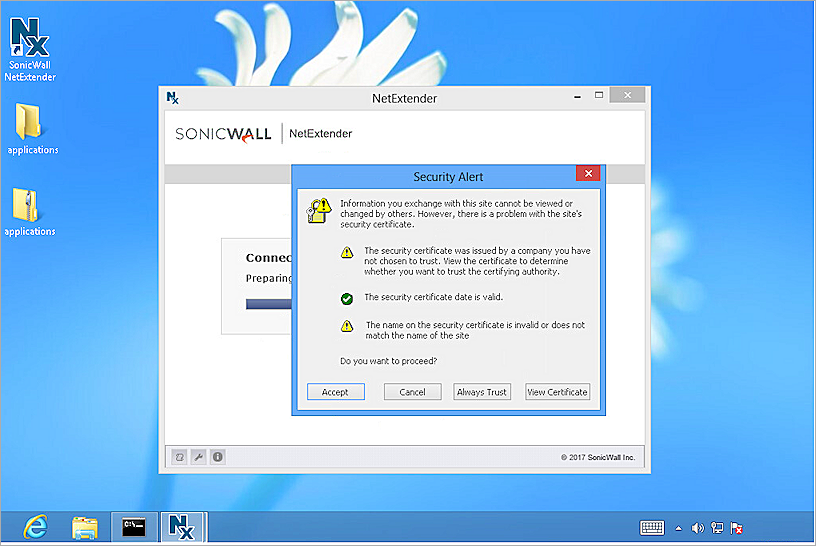sonicwall ssl vpn client use local account