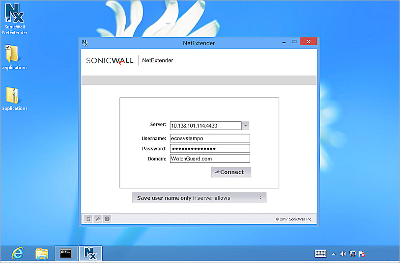 sonicwall netextender domain name