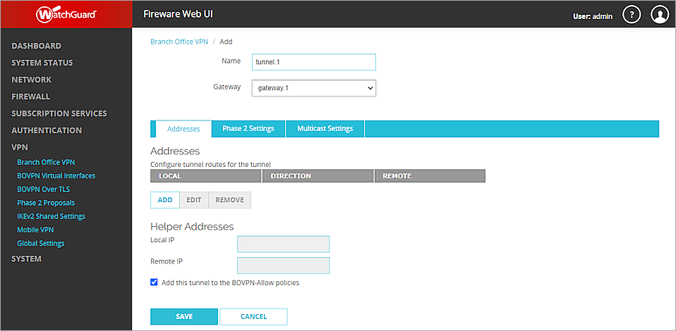 Cisco ISR and WatchGuard Firebox Branch Office VPN Integration Guide