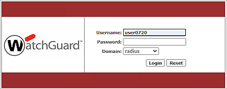 Screenshot of ssl vpn login page