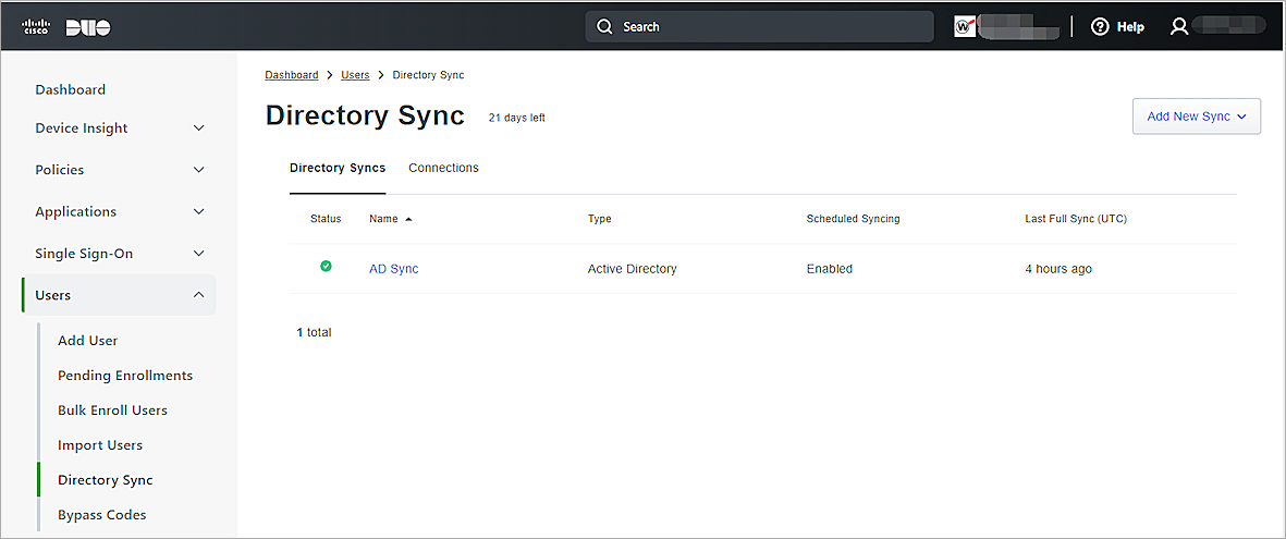 Screenshot of Duo-Users_Directory-Sync, picture001