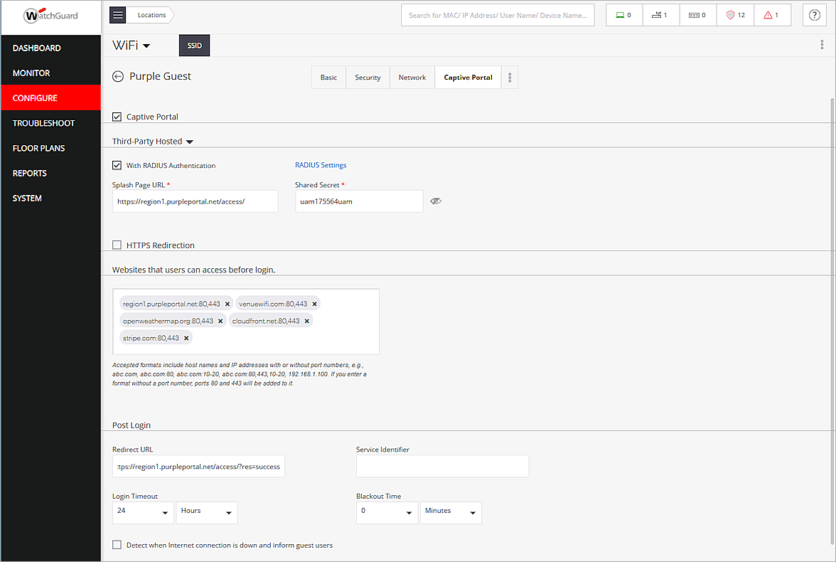 Facebook – Cloud-based RADIUS, Captive Portals