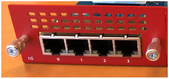 Photo of the Firebox M690 1G RJ45 Interface Module