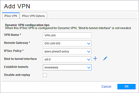 Juniper SRX300 and Firebox BOVPN Virtual Interface Integration Guide