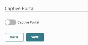 Screenshot of the Captive Portal toggle