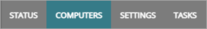 Screen shot of WatchGuard Endpoint Security, Navigation bar - Computers