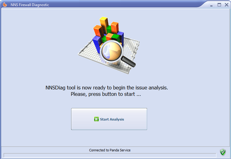 The  NNS Firewall Diagnostic window.