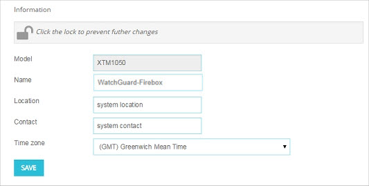 Device Configuration page