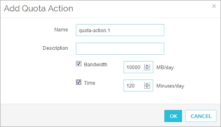 Add Quota Action