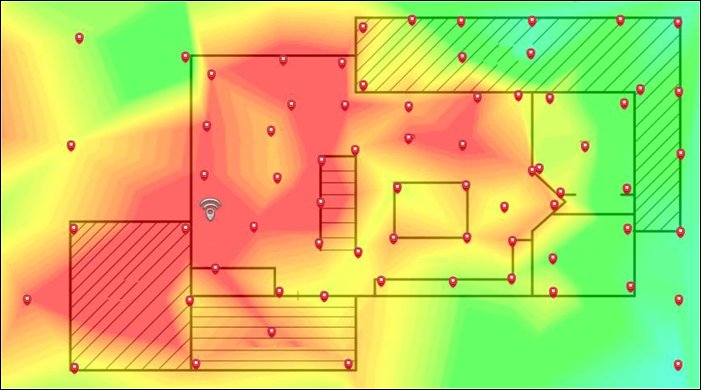 Screen shot of example heat map