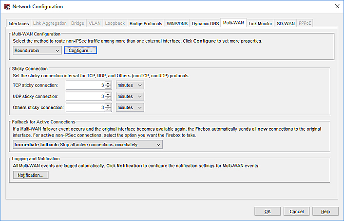 Captura de pantalla de la configuración de la opción Operación por turnos
