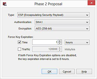 Screen shot of the Phase2 Proposal dialog box