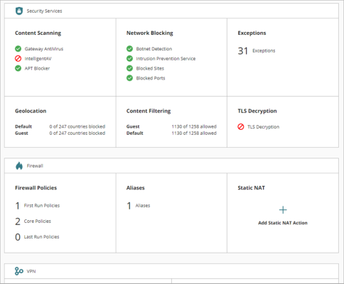 Screen shot of the Device Configuration page