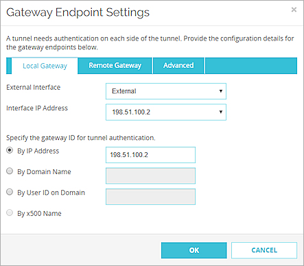 Capture d'écran de la configuration de l'adresse IP secondaire