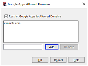 Action de proxy HTTPS - Domaines Google Autorisés