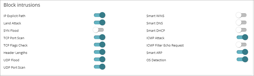 Screen shot of WatchGuard Endpoint Security, Block intrusions