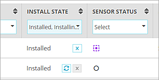 Screen shot of containment icon