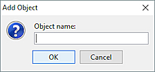 Screen shot of the Add Object dialog box