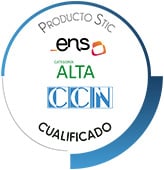 Logo: National Cryptological Center of Spain (CCN) certification and ENS