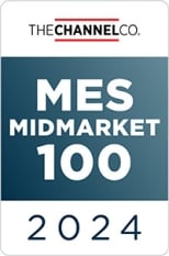 2024 MES Midmarket 100 award badge