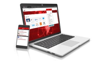 WatchGuard AuthPoint screens on a laptop and phone