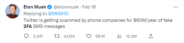 Source: https://twitter.com/elonmusk/status/1626996774820024321